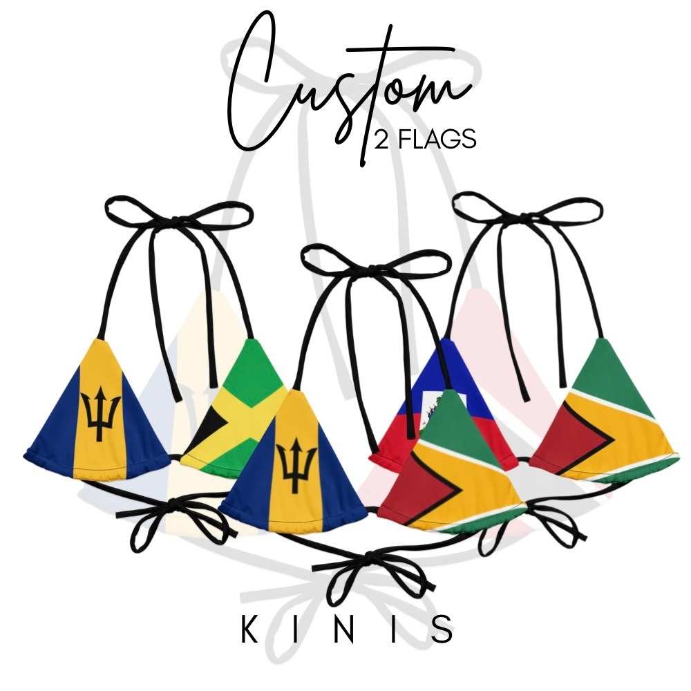 Custom Karibbean Kini- 2 Flags